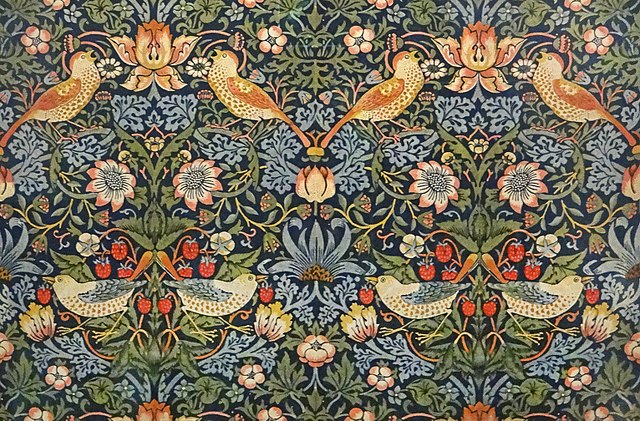 Strawberry Thief Tissu d'ameublement 1883 William Morris (1834-1896)